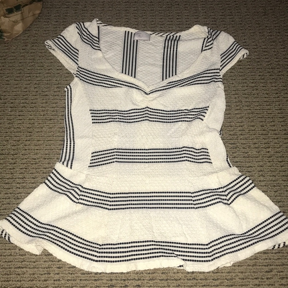 Brand new Anthropologie stripe blouse xs